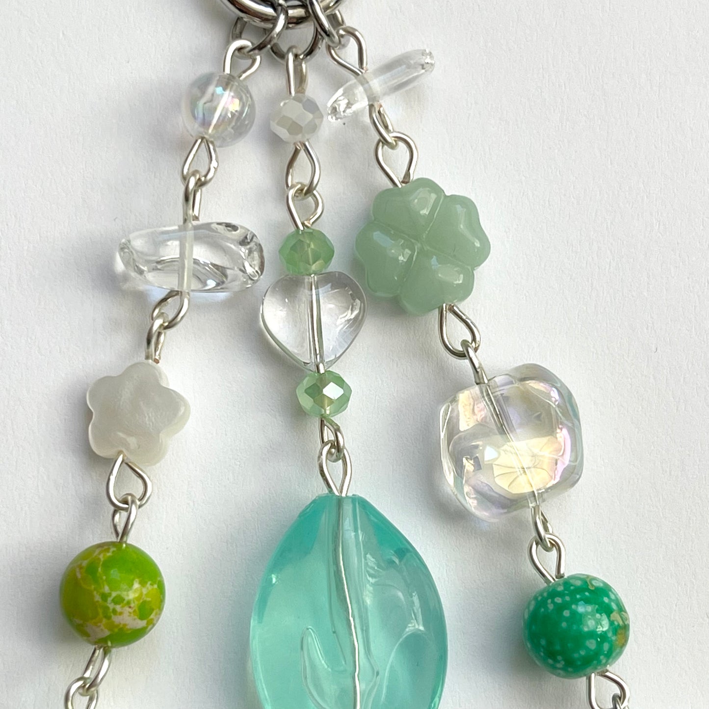 Green Jellyfish Keychain