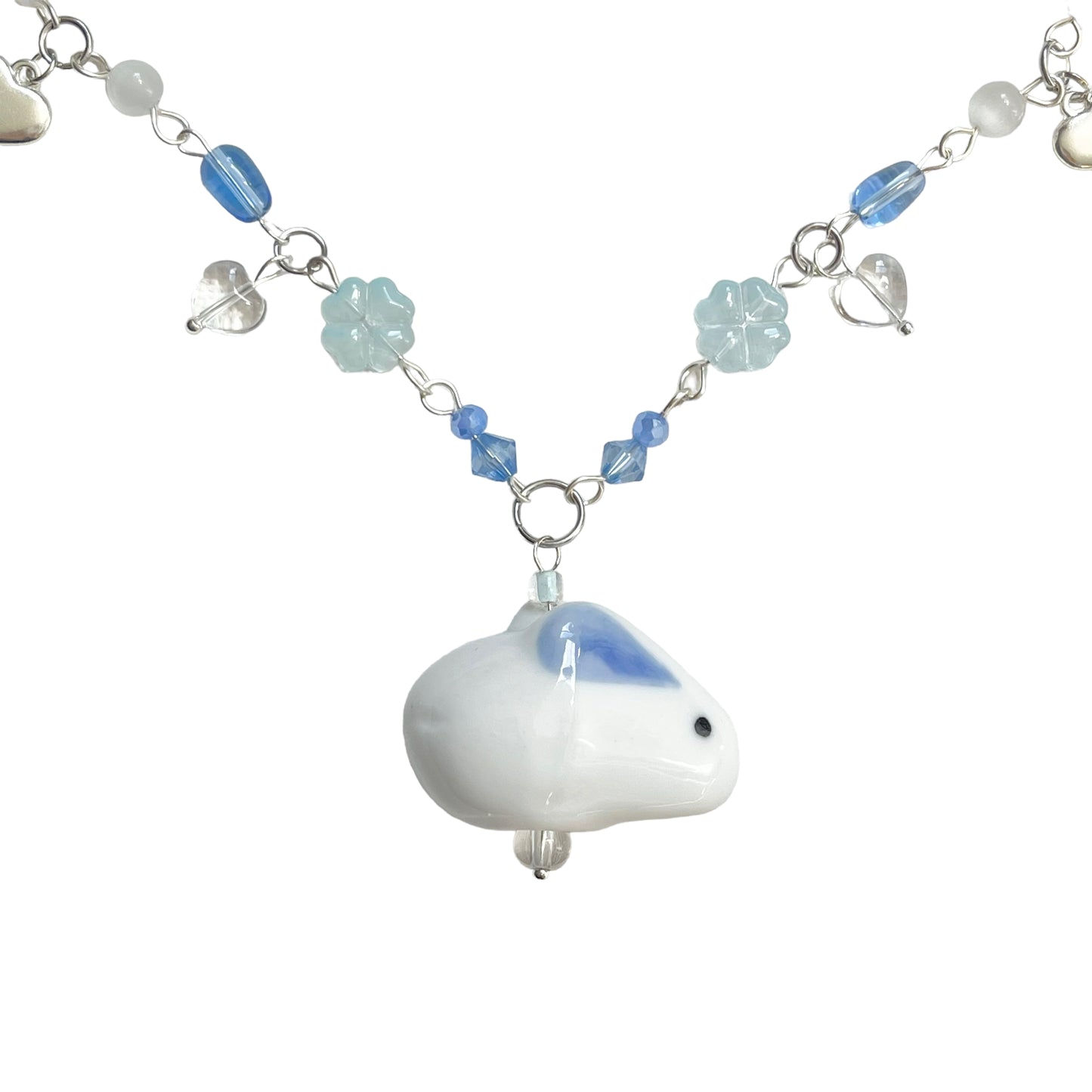 Blue Bunny Necklace