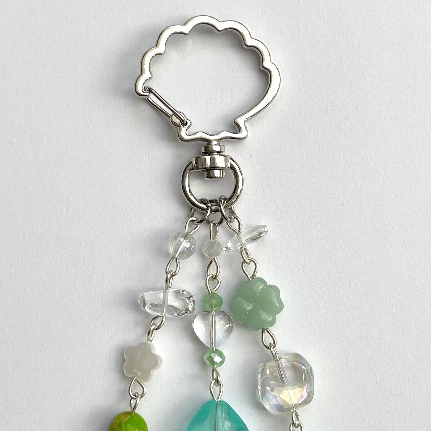 Green Jellyfish Keychain