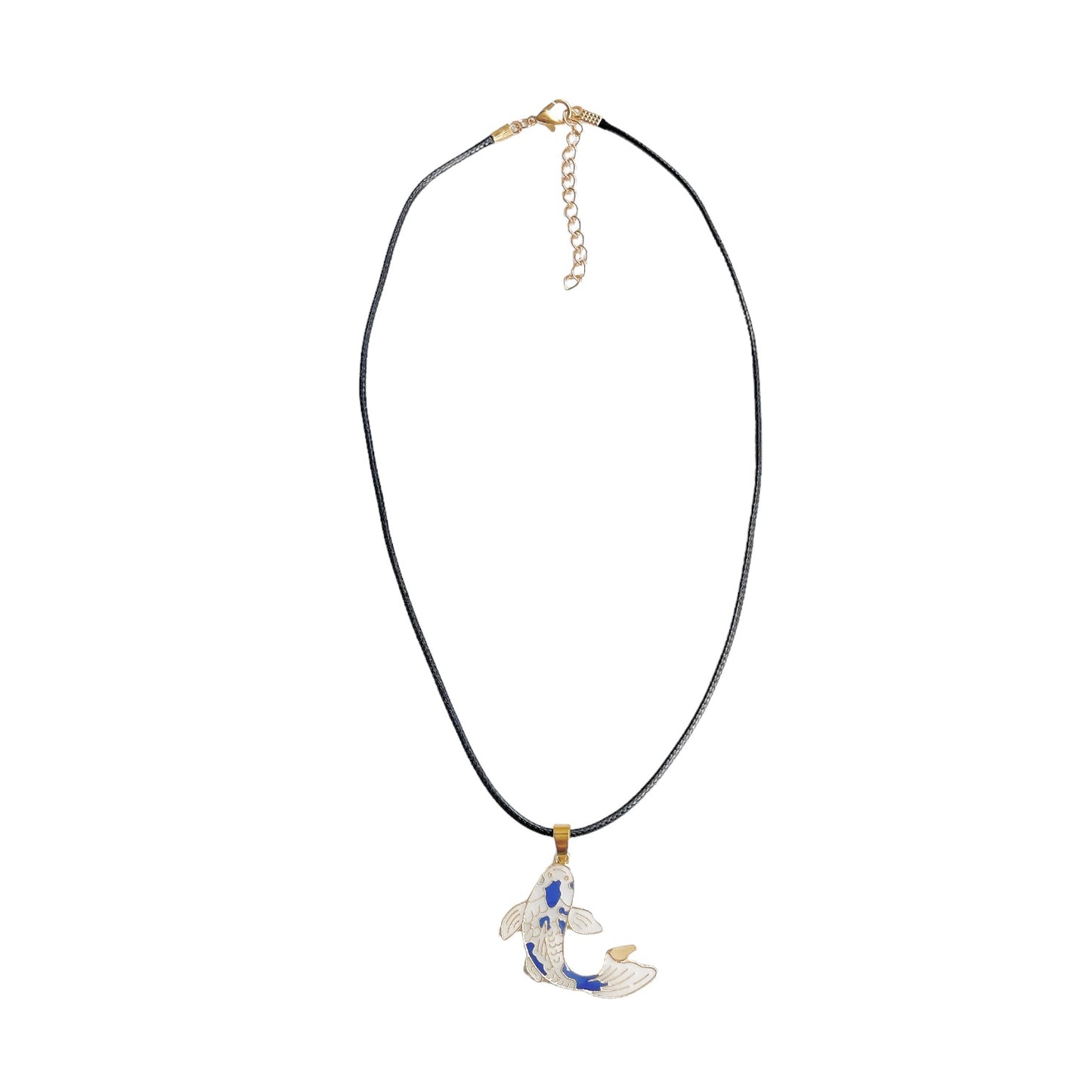 Blue Koi Fish Necklace