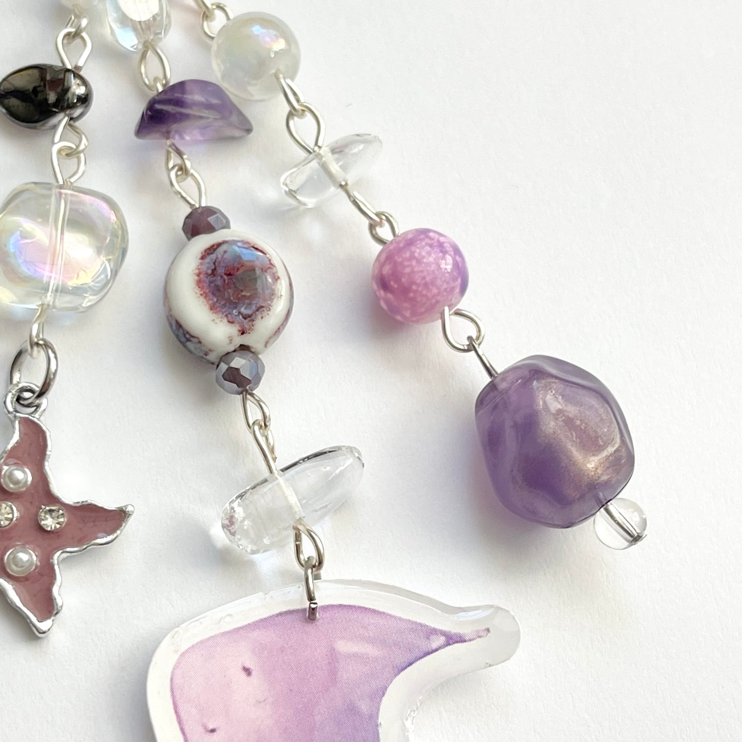 Purple Stingray Keychain