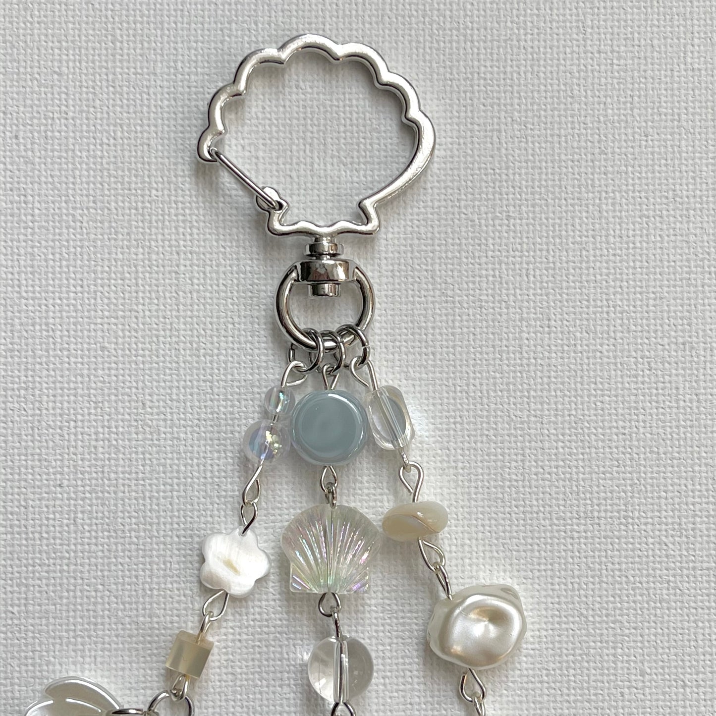 Seashell Locket Keychain