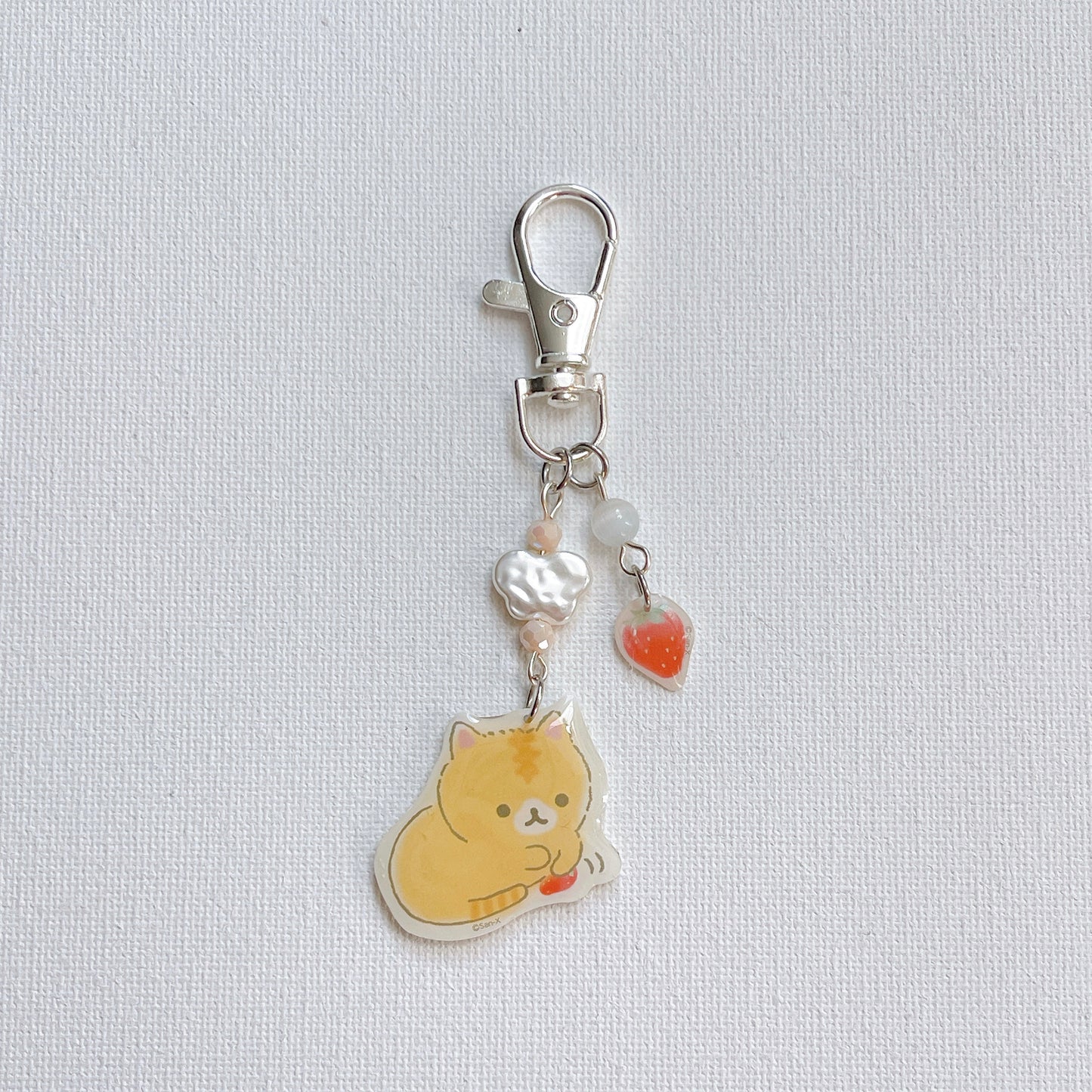 Orange Cat Keychain