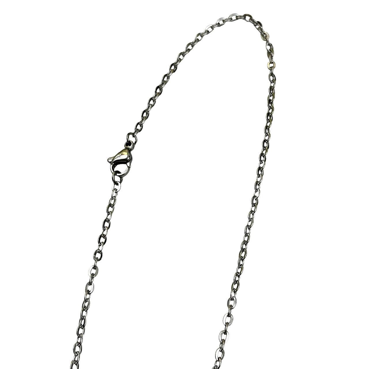 Silver Dainty Skull with Crossbones Necklace