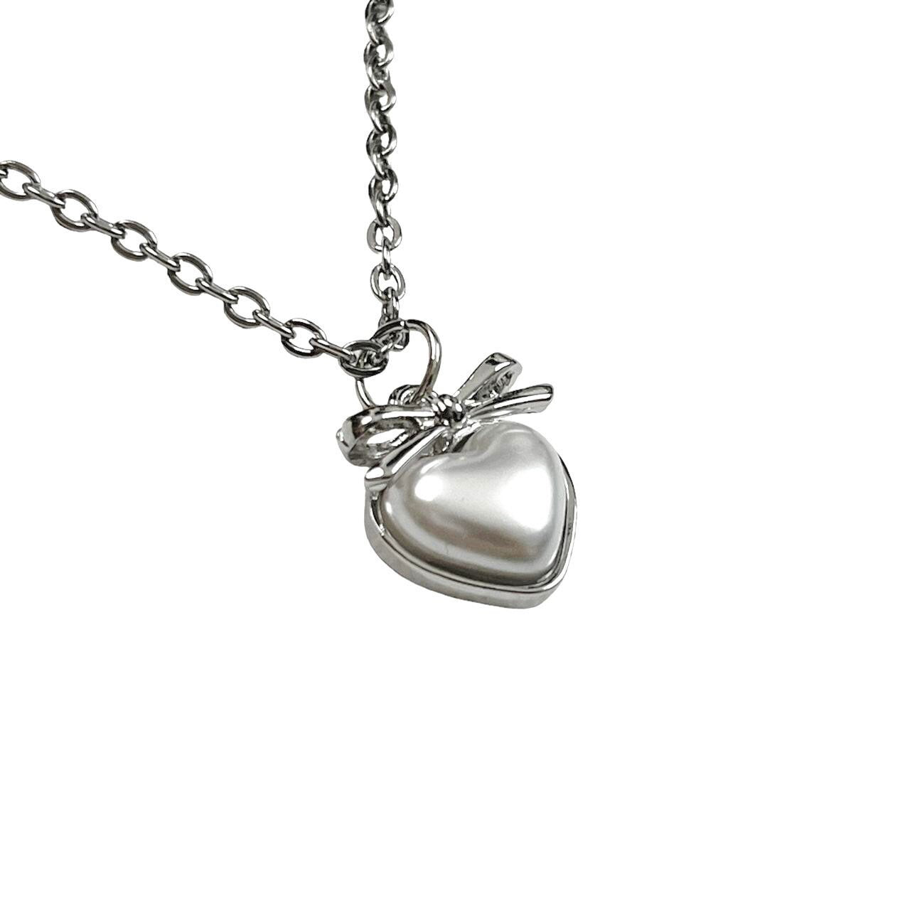 ZA# Lovely Pearl & Sterling top Pendant & Chain