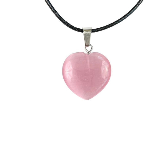 pink glass heart necklace | y2k grunge necklace heart choker | pink heart necklace | chunky puffy heart pendant necklace | 90’s emo necklace