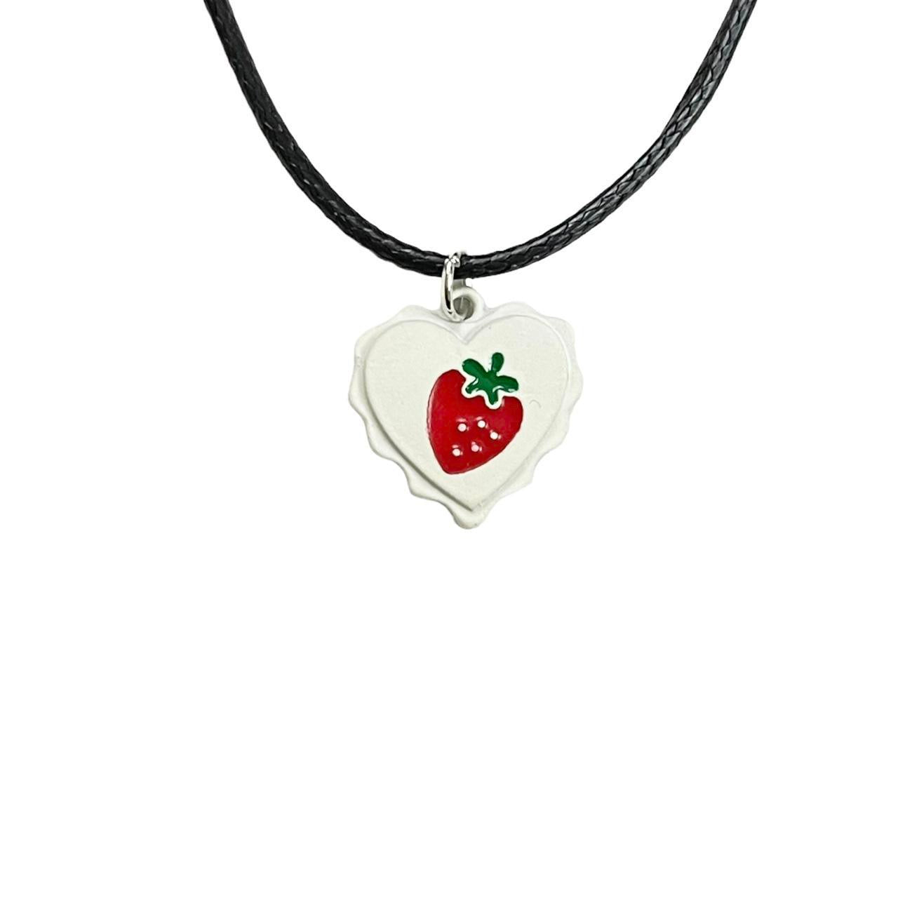 Strawberry Heart Necklace