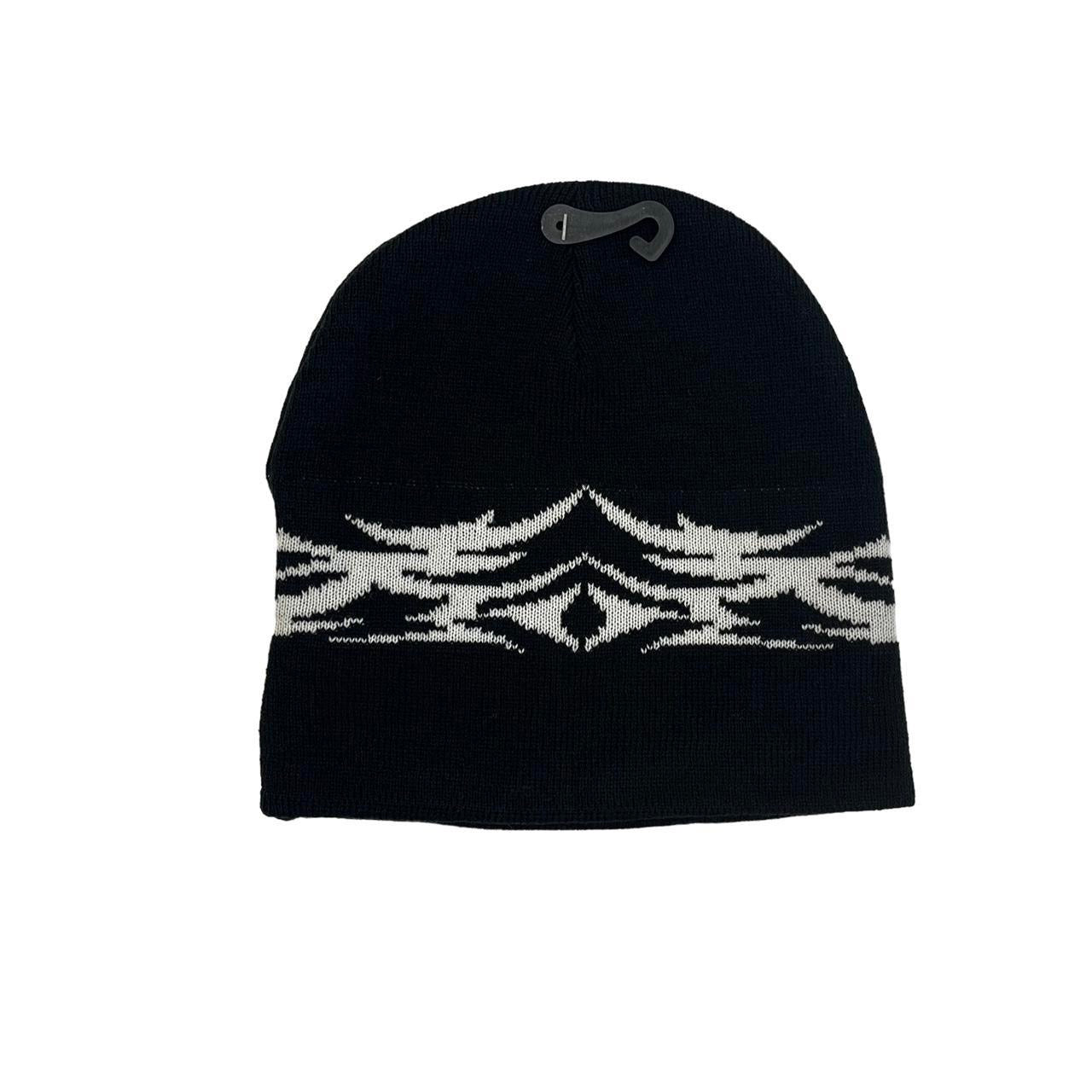 Black Tribal Print Beanie