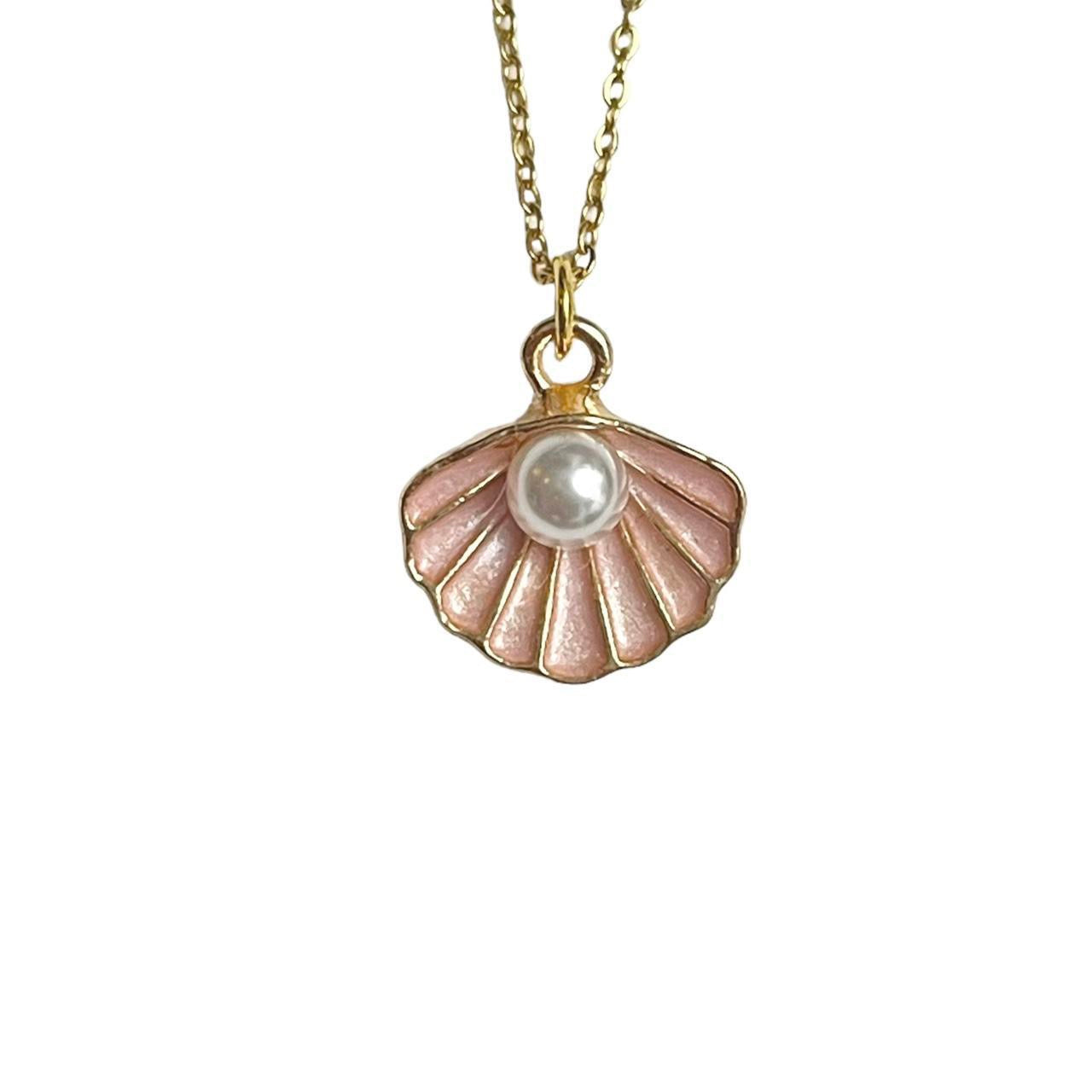 Pink Pearl Shell Necklace