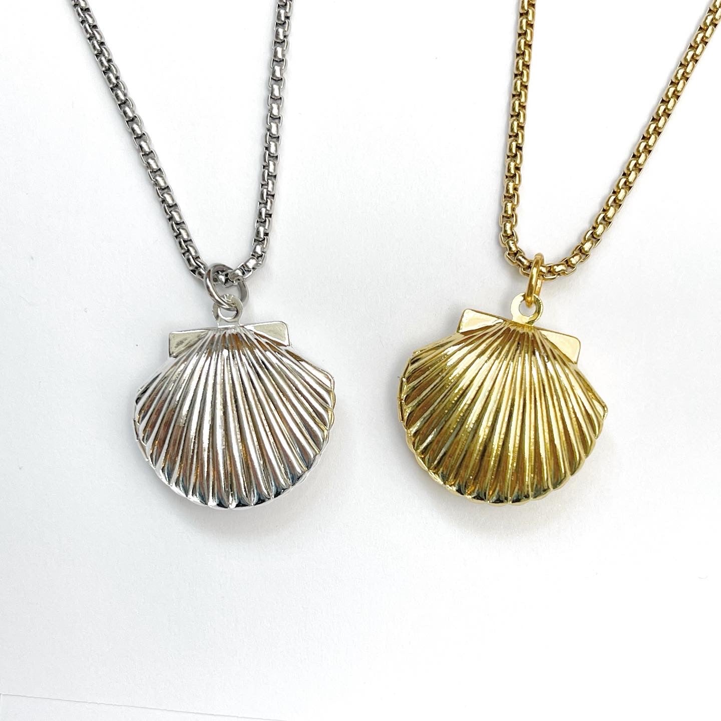 Shell Locket Necklace