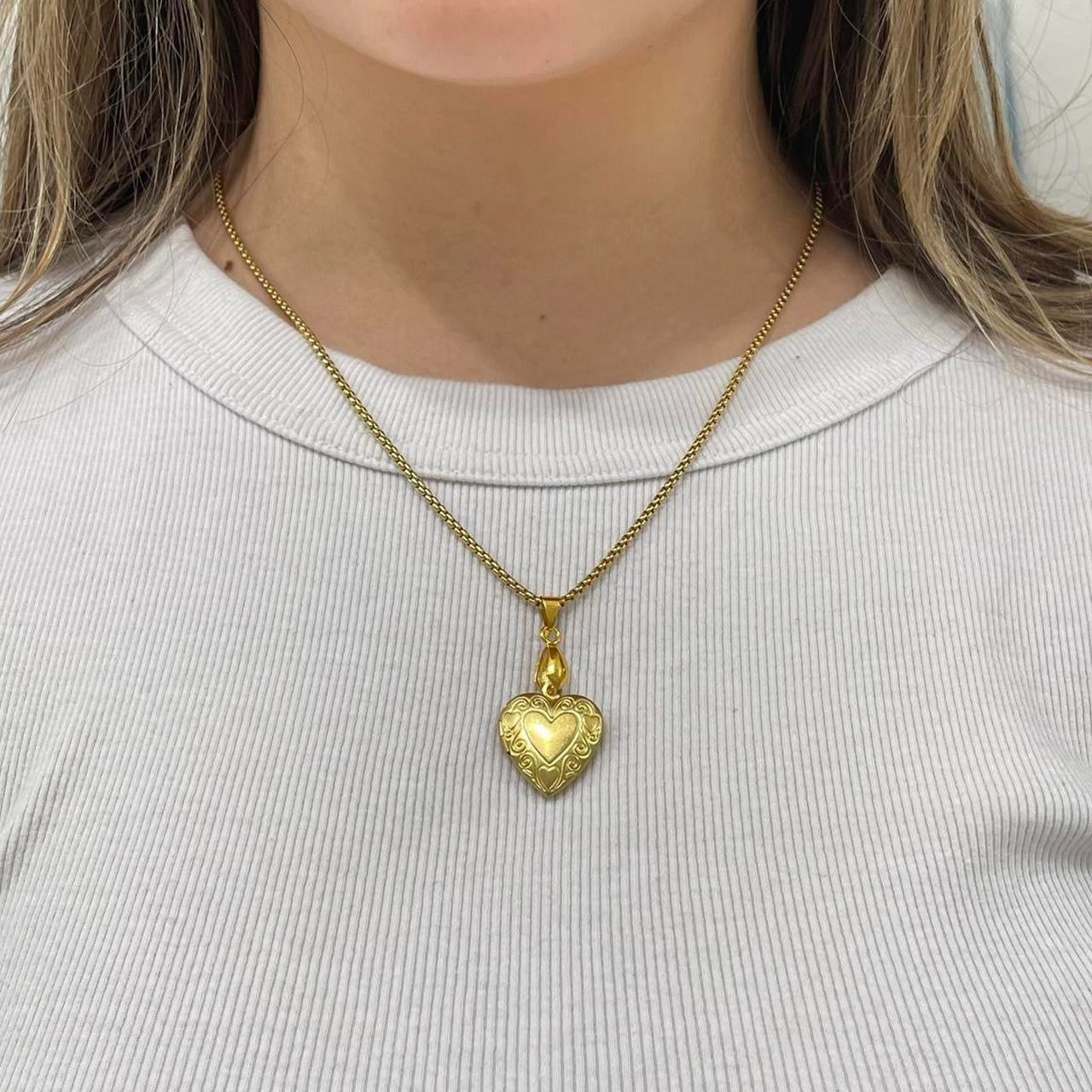 Gold Heart Locket