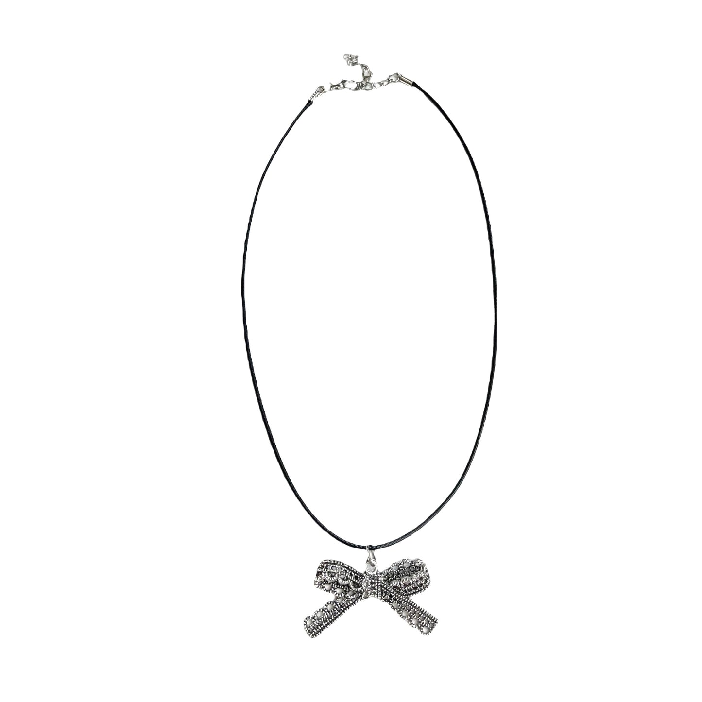 Lace Ribbon Corded Necklace