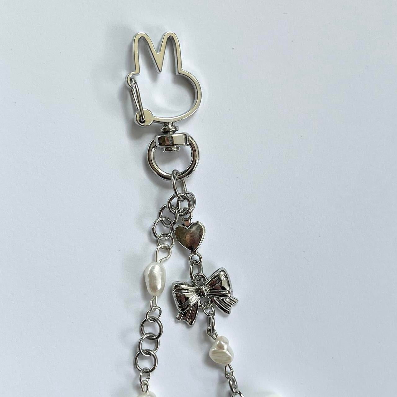 Bunny Ribbon Keychain