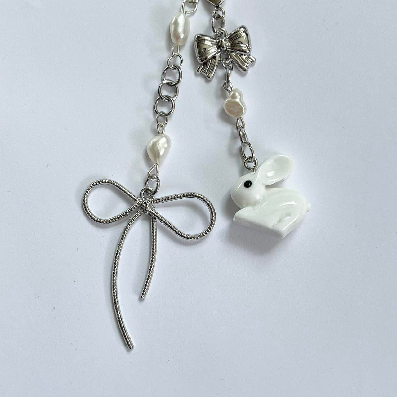 Bunny Ribbon Keychain