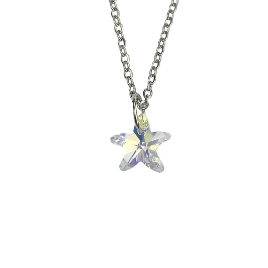 Iridescent Crystal Star Necklace