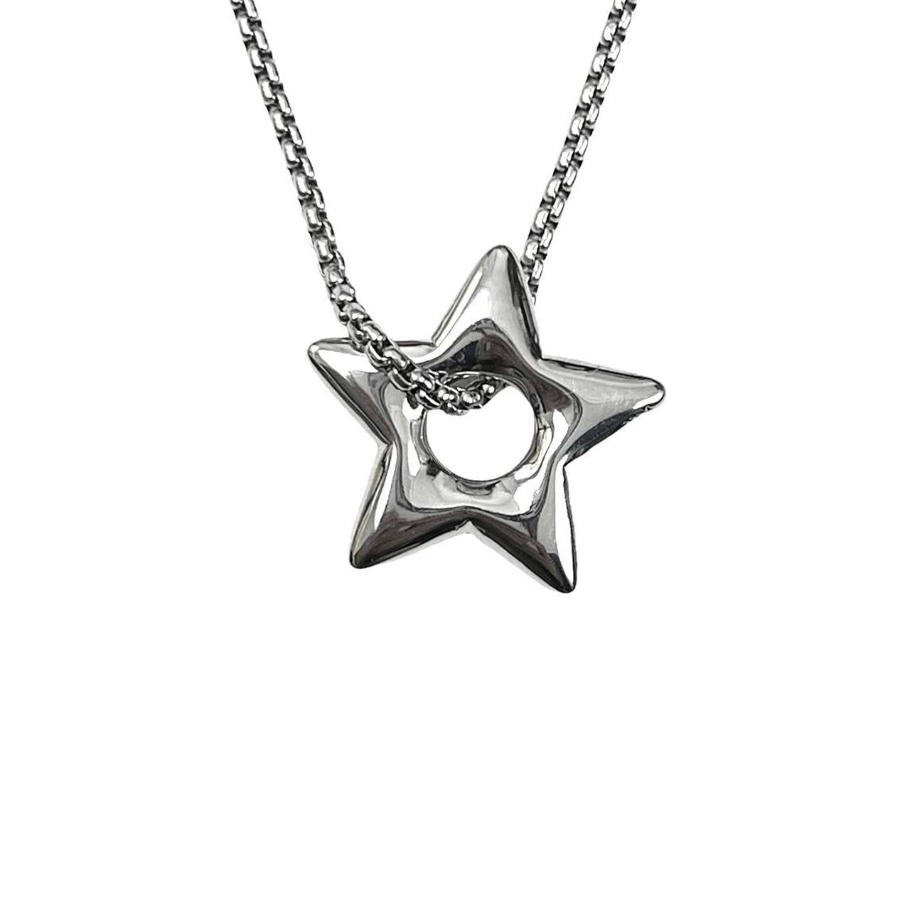 Puffy Star Pendant Necklace