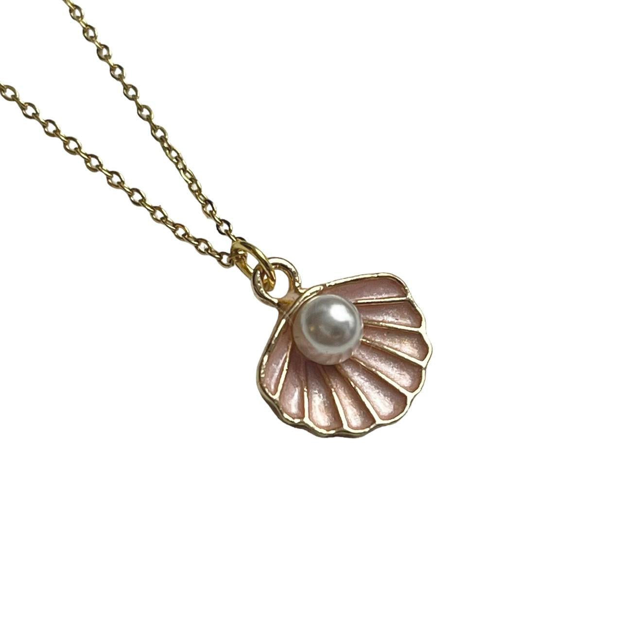 Pink Pearl Shell Necklace