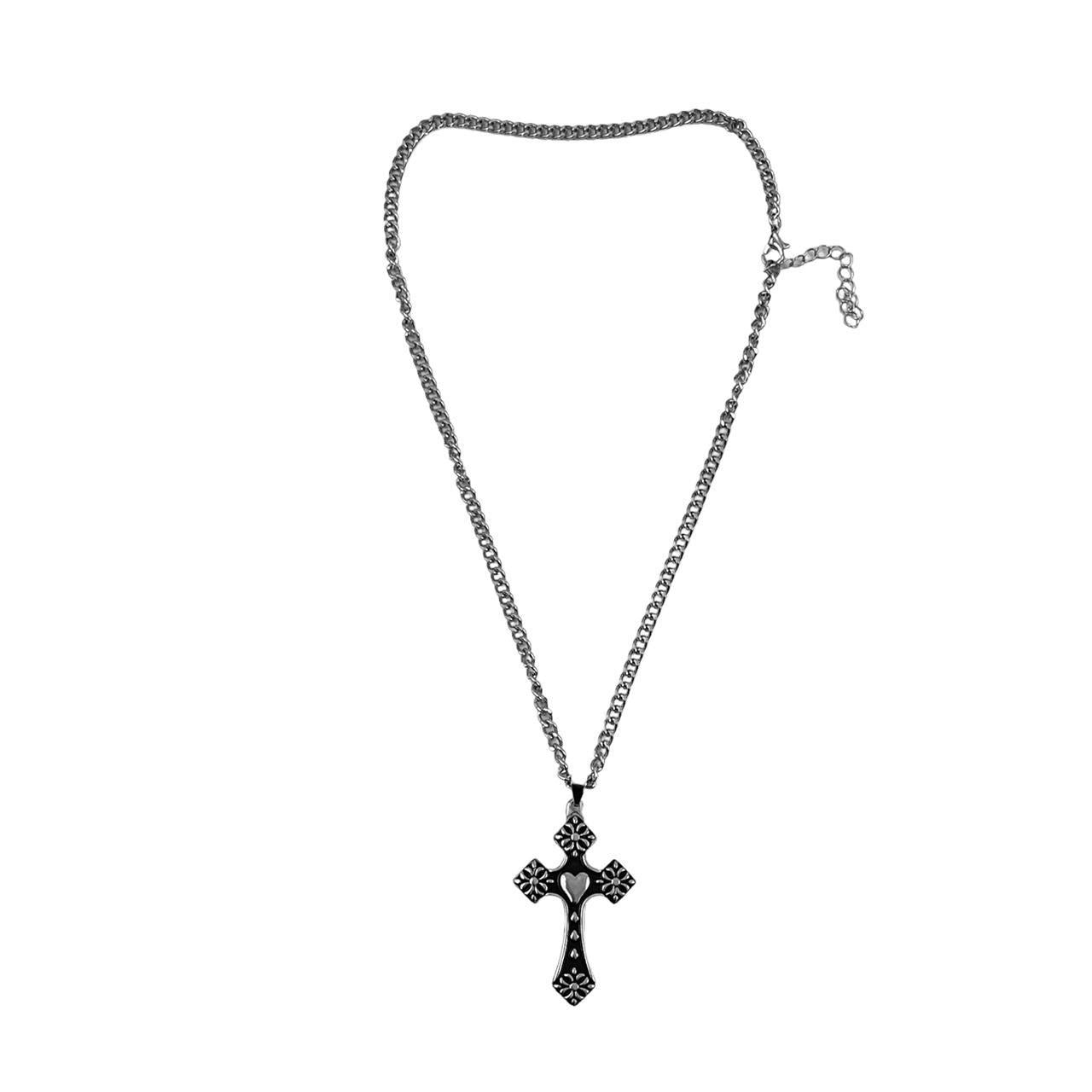 Heart Cross Necklace