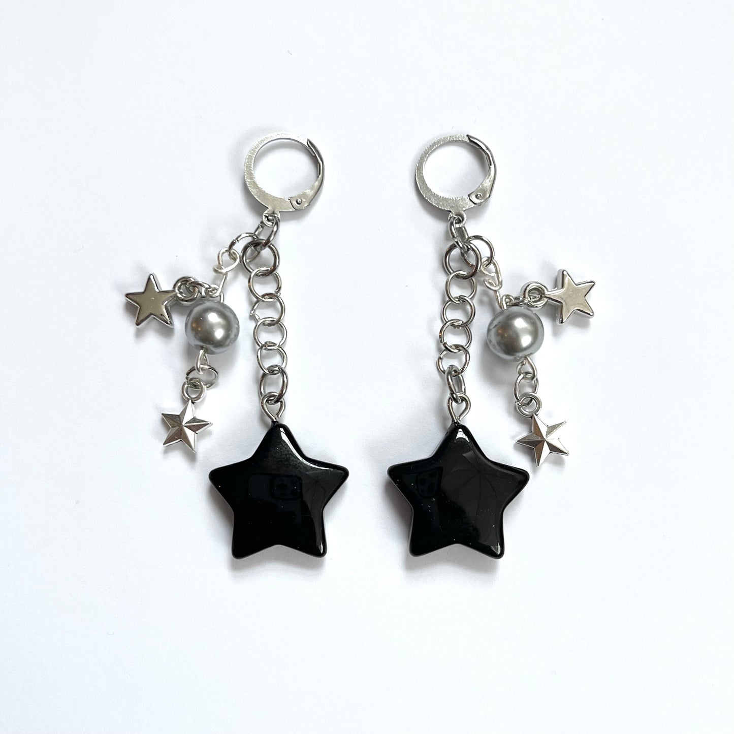 Black Star Earrings