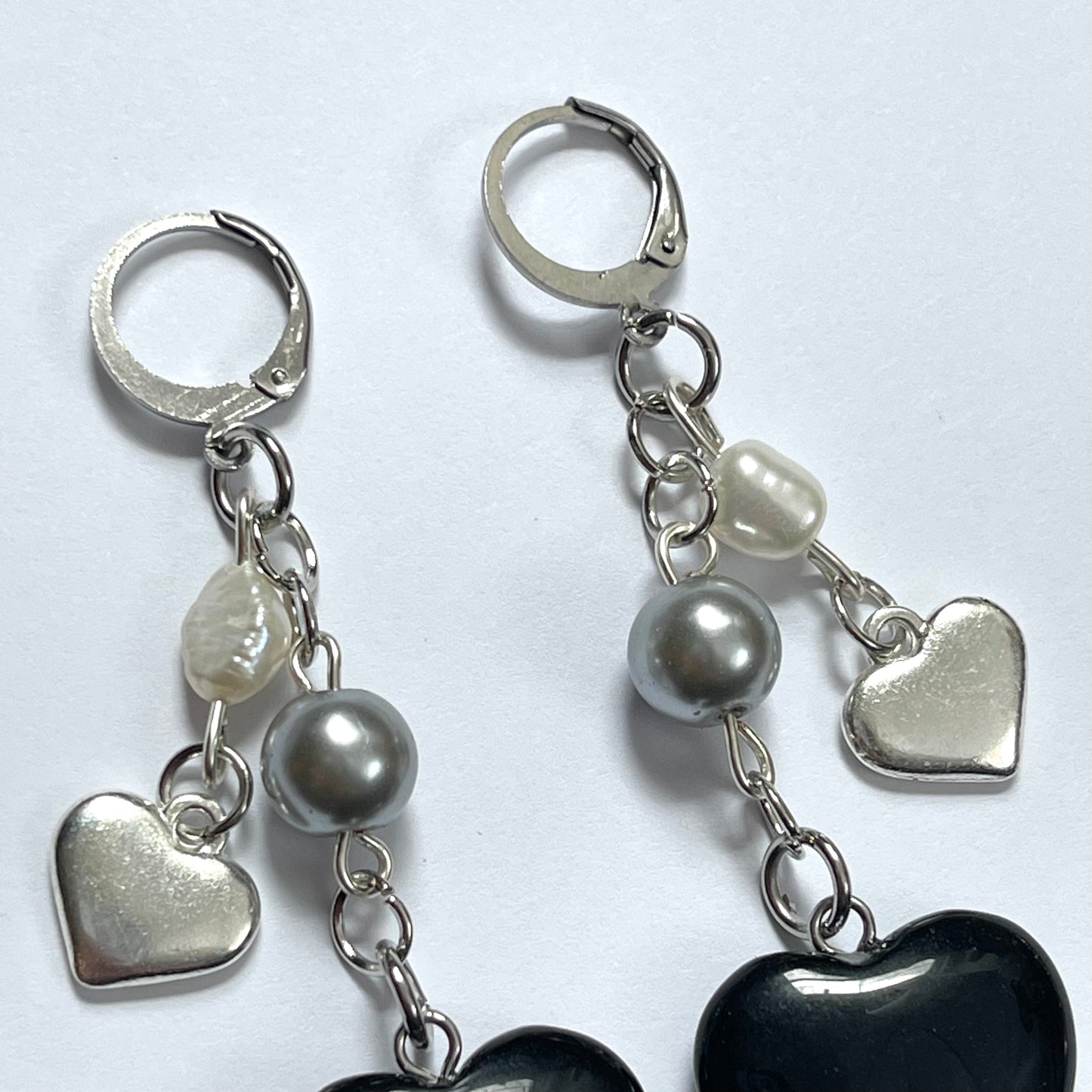 Black Heart Earrings