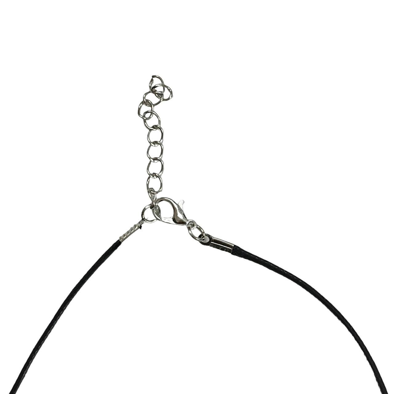 White Bunny Corded Necklace