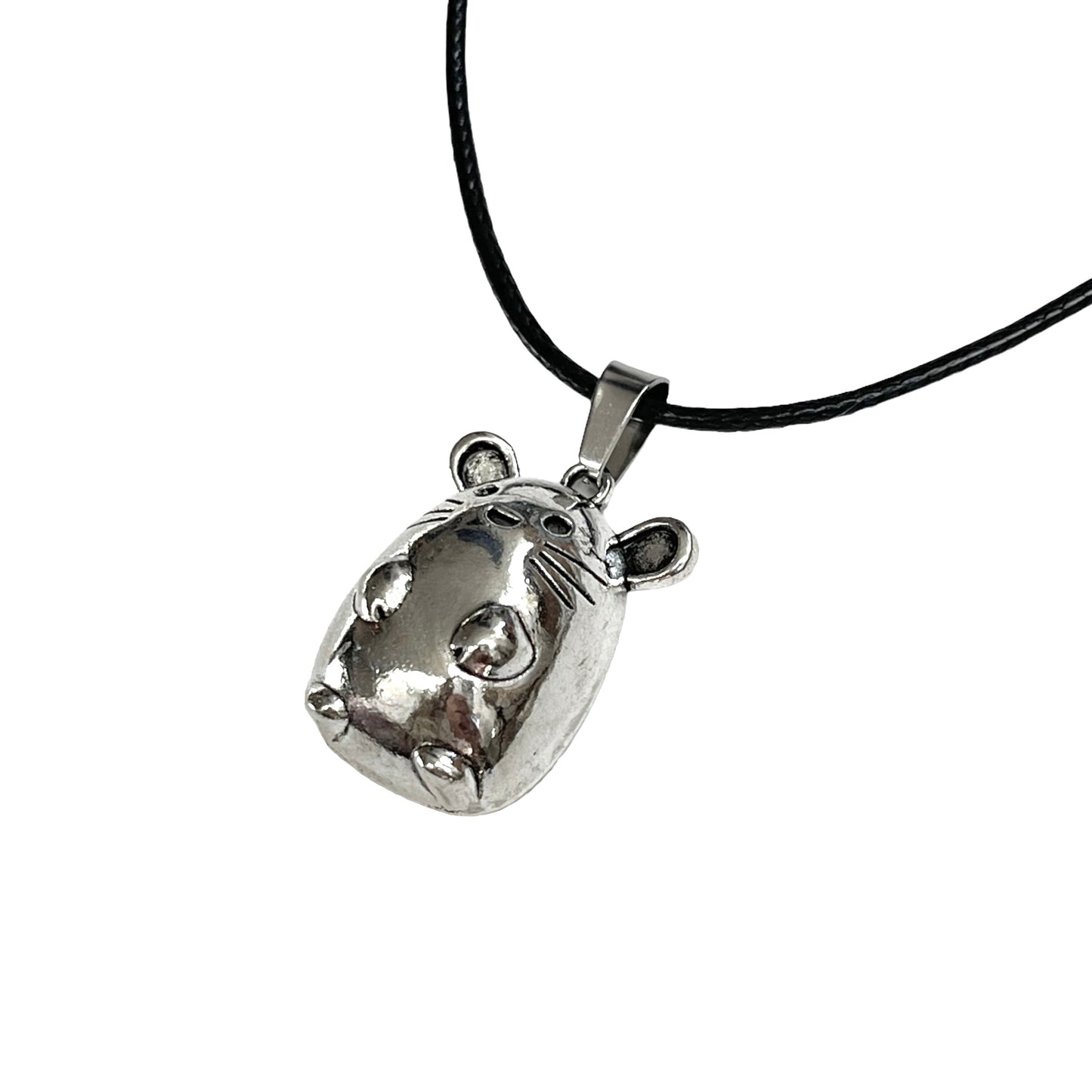 Puffy Mouse Corded Necklace