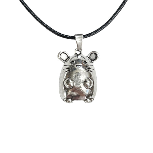 Puffy Mouse Corded Necklace