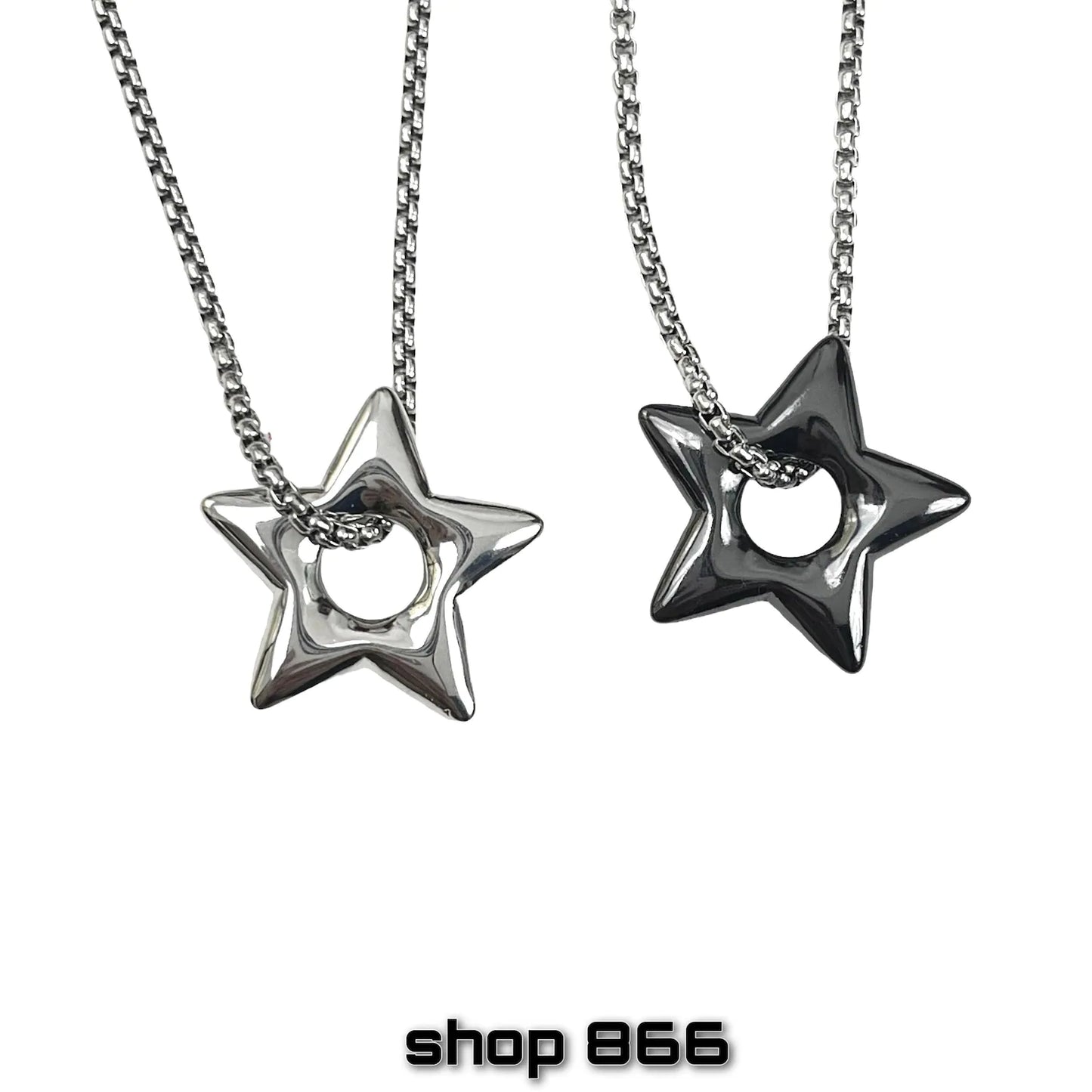 Puffy Star Pendant Necklace